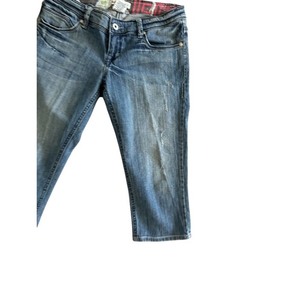 Z CAVARICCI Vintage y2k Denim Capris Pants Size 7 - Picture 7 of 8
